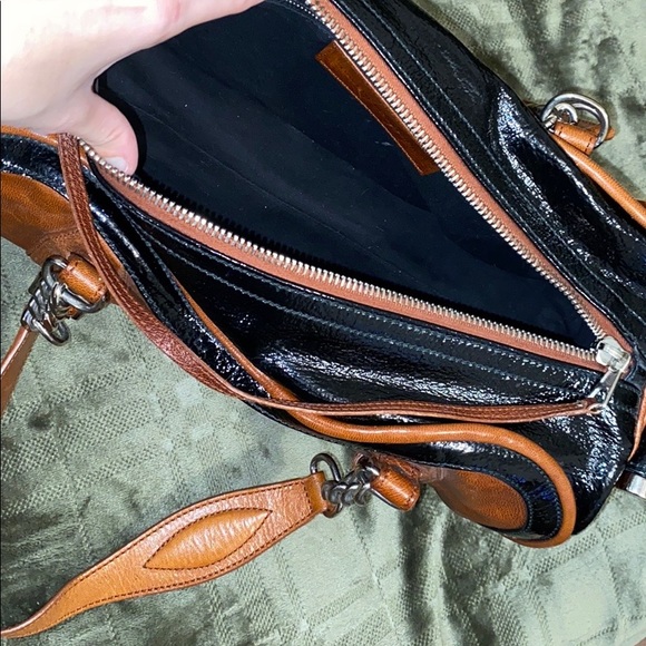 Balenciaga Two Toned Leather Embossed Satchel Bag - Picture 13 of 16